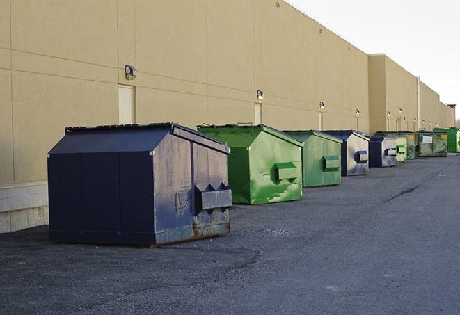 industrial garbage dumpsters filled with discarded materials in Gold River, CA